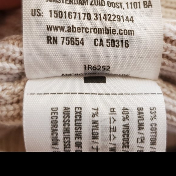2/30$ Abercrombie & Fitch cream beige vest - Picture 5 of 5